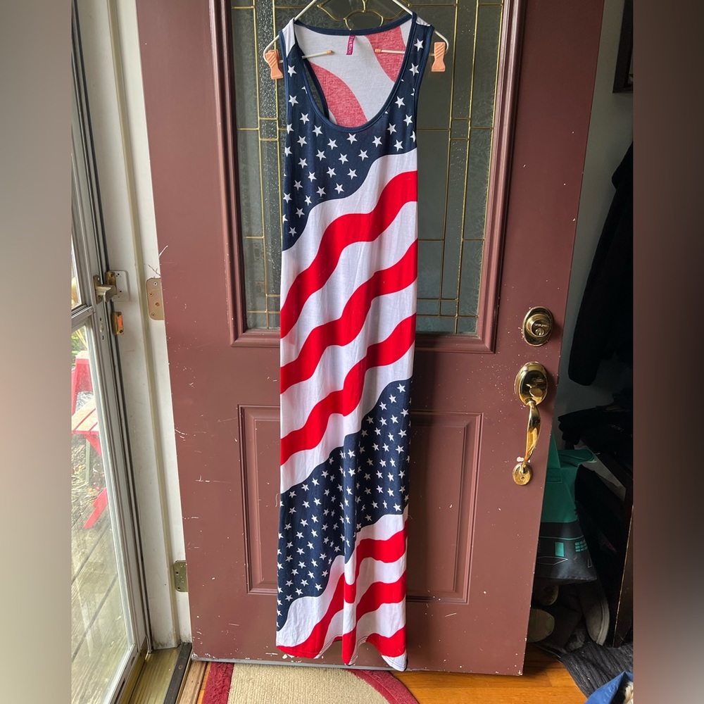 TRUE ROCK Patriotic Color Block Dress